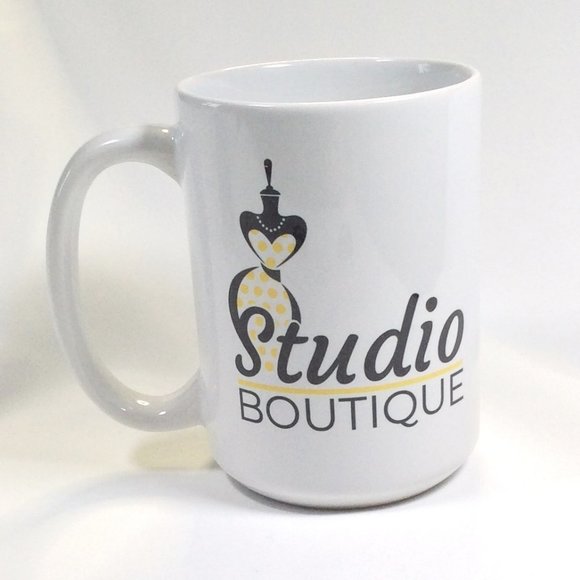 Orca Coatings 'Studio Boutique' Printed White Ceramic Mug - 400ml - Picture 3 of 5
